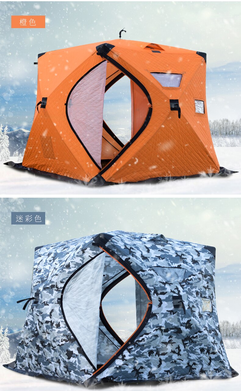 Cheap Goat Tents Fairy Brigade double cotton winter fishing house ice fishing equipment tent 180cm wide 165cm high Tents 